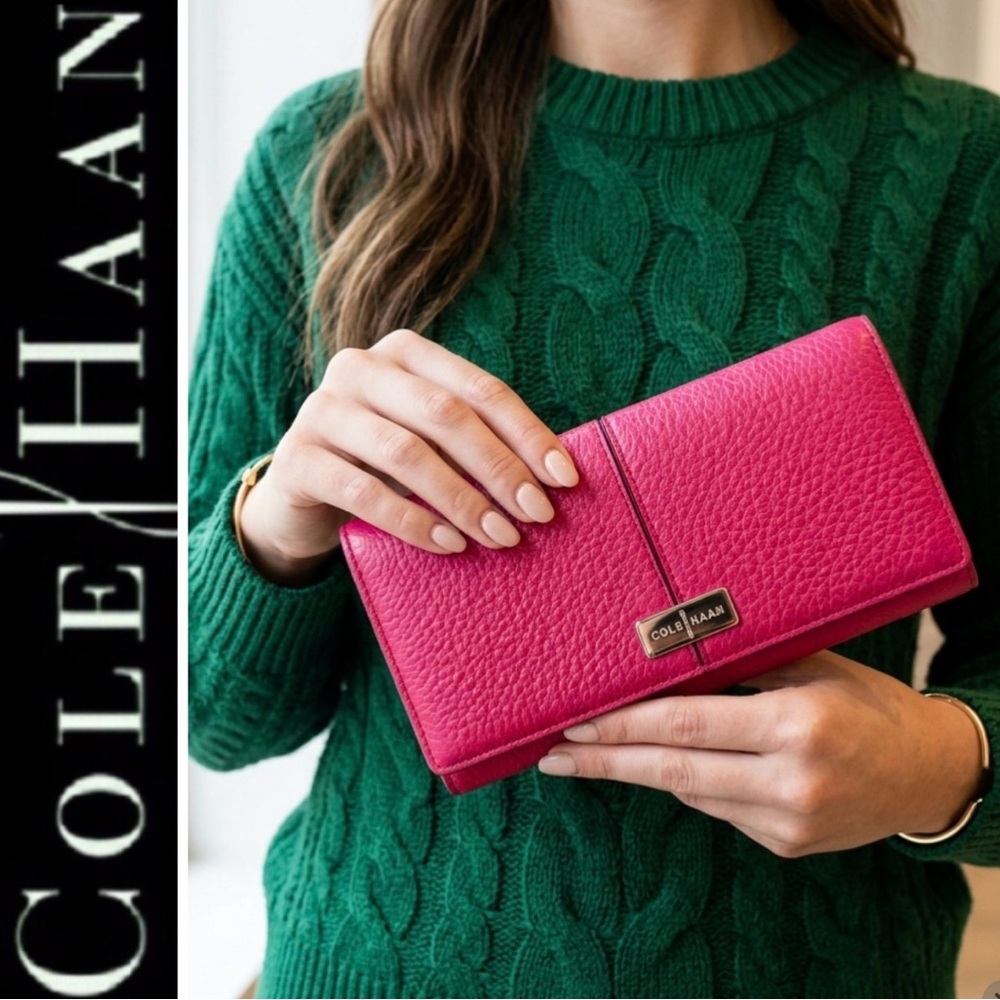 🆕 Cole Haan Leather Slim Wallet - Picture 2 of 10
